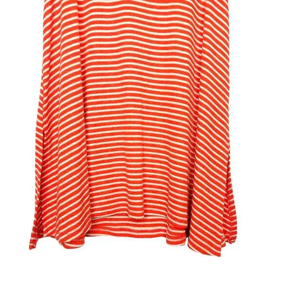 Anthropologie Puella Striped Mock Neck Ribbed Tunic Top, Made in USA, Size Small - Picture 4 of 9